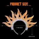 DRESBE Light Up Sun Headband LED Fire Headbands Flame Hair Accessories for Women