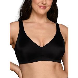 Vanity Fair Women's Beauty Back Smoothing Wireless Bra, Comfort and Support, Black, XL