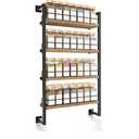 ZICOTO Space Saving Spice Rack Organizer Shelf for Wall Mount - Easy To Install Modern Hanging Racks For up to 56 Jars - Perfect Seasoning Organizer For Your Kitchen