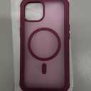 Magnetic for iPhone 14 Case, [Compatible with MagSafe][Military Grade Drop Protection][Heavy Duty Protection][Non-Slip][Shockproof] 2-Layer Durable Bumper Phone Case 6.1''-  Burgundy Red