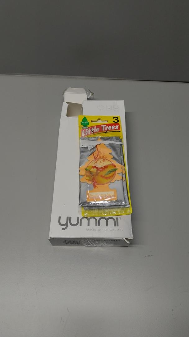 CANDWAX 15 Hour Votive Candles Set of 12 white and Little Trees 3 prs Peach Ginger Spritz