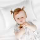 Zenssia Organic Cotton Toddler Pillowcase/Travel Pillowcase Pack of 2 Set 13x18 Inches with Envelope Closure - Soft & Breathable Baby Pillow Case Cover Pink Stripe