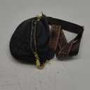 Eslcorri Small Crossbody Sling Bag for Women Trendy - Fanny Packs Leather Chest Belt Bum Bag Anti Theft Purse for Travel (090 Black)