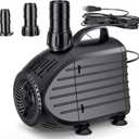 NFESOLAR Submersible Water Pump 1200GPH, Ultra Quiet Submersible Pump with Dry Burning Protection 11ft High Lift for Pond, Fountains, Waterfall, Hydroponics, Aquariums KF208