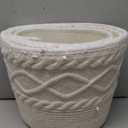 Christmas Tree Collar, Knit White Rustic Farmhouse Christmas Tree Skirt,Adjusted Christmas Tree Base Cover for Artificial Trees for 6ft 6.5 ft 7ft 7.5ft Tree