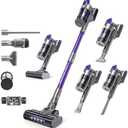 Redroad Cordless Vacuum Cleaner 55,000Pa 70Mins Vacuum Cleaner 150,000PRM, 18-Layer Filtration Vacuum, Self-Standing Vacuum Cleaners for Home with 1600ml Cup for Pet Hair Carpet Hardwood Floor Car X18