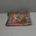 Persian Carpet Design Placemats Set of 4 Tribal Texture Linen Washable Placemat Boho Persian Rust Carpet Kitchen Dining Heat-Resistant Place Mats Desktop Decor Table Mats 12x18 Inch (Black)