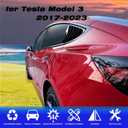 for Tesla Model 3 Rear Side Window Cover Louver Sport Style, for Tesla Model 3 2017-2025 Exterior Decoration Accessories (Model 3-Glossy Carbon Fiber Pattern)