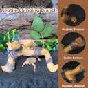 Tfwadmx Snake Climbing Branch, Reptile Climbing Decor Resin Reptile Climbing Wood Branches, Gecko Tank Branches Decor for Lizards, Tarantulas, Hermit Crab, Frogs