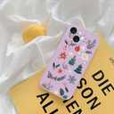 for iPhone 13 Case, Compatible with MagSafe, Cute Christmas Tree Magnetic Phone Case, Purple Liquid Silicone Soft Slim Fit Protective Cover for Women Girls