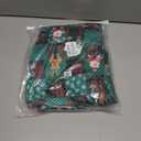 ANGELGGH Family Matching Christmas Onesie Pajamas, Vacation Cute Printed One Piece Pajamas, Xmas Hooded Holiday Sleepwear (Medium, Green Plaid Santa)