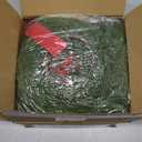 4 Pcs Christmas Wreaths for Front Door, 15 Inch Fluffable Artificial Norfolk Pine Wreath with Red Bow, Easy to Shape for Full & Lush Look, Indoor Outdoor Holiday Decor