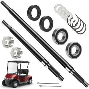 for 1994-2013 EZGO TXT Medalist Electric Golf cart Rear axle, Suitable for Golf cart Driver Side and Passenger Side Rear axle, can Replace The Original Factory Number 20377-G11 and 20377-G12