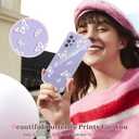 2 x Clear Case Compatible with Samsung Galaxy A53 5G, Cute Butterfly Print Protective Cover for Girls Women, Slim Soft TPU Four Corners Shockproof Case for Samsung A53 - White Butterfly