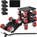 OCGIG 4 Packs Furniture Mover with Wheels, Heavy Duty Furniture Moving Dolly, Furniture Moving Sliders Lifters Tool Set for Refrigerator, Sofa, Cabinet, Maximum Load 1600LBS