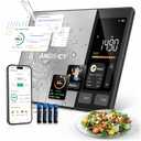 Smart Food Scale with Nutritional Calculator, Free APP with 24 Nutrients | Supports Tracking Calories, Macro - Stainless Steel Digital Food Scale for Meal Prep Weight Loss, Grams/Ounces, 11lb Capacity