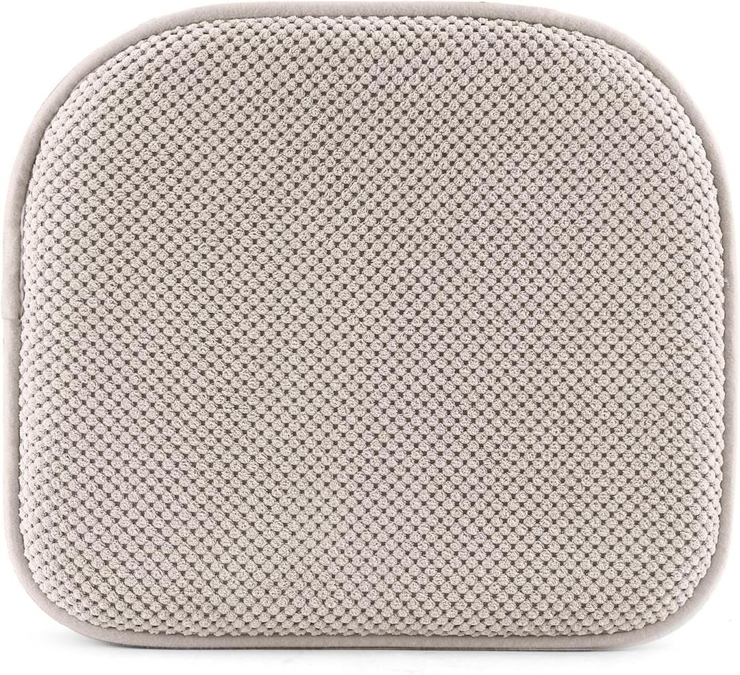 SWEMSTAR Chair Cushions - 15"*17" Kitchen Dining Chair Pads Foam Seat Cushion for Chairs Barstool Cushions Non Slip Seat Pad - Beige