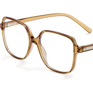 miyya Blue Light Blocking Glasses for Women, Blue Light Glasses for Women Oversized Fashion Glasses (Transparent Brown)