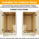 2-Tier Kitchen Cabinet,Pull Out Cabinet Organizer,Shelf and Drawer Organizer Slide Out Pantry Storaqe Basket in Multiple Sizes (12" W x21 D)