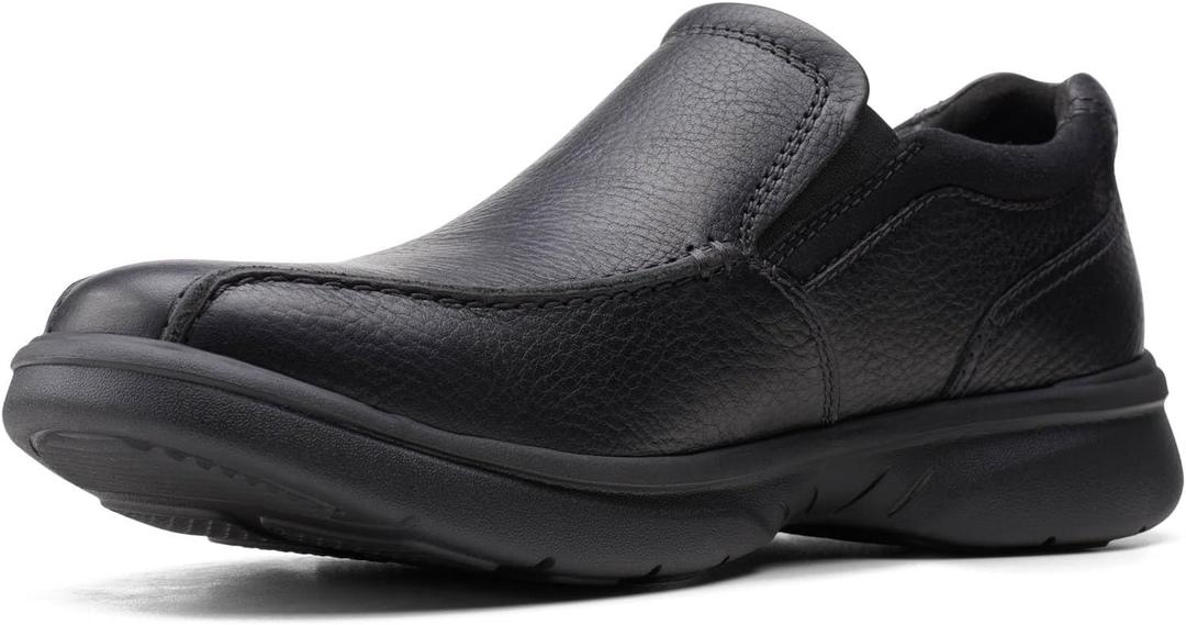 Clarks Mens Bradley Step (12 Wide, Black Tumbled)