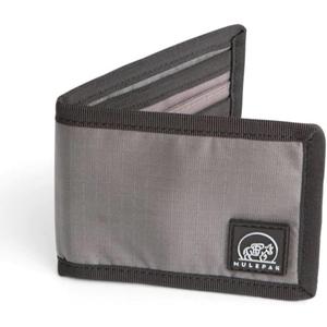 Ultra Slim Nylon Mens Wallet  Durable Bifold Wallets for Men with Money Compartments, ID Window and Card Holder - Premium Wallet for Protection - Travel Safe Men's Wallet - Grey