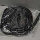 ToLanbbt 16.5FT Garage Door Seals Bottom Rubber - 0.2" Triangle Weather Stripping for Single Track, EPDM Garage Door Threshold Weatherproofing Strip Replacement, Blocks Cold/Hot Winds, Black