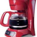 ECM621R 4-Cup Coffeemaker, Red