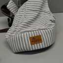 vrbabies Baby Wraps Carrier Newborn to Toddler, Kangaroo Baby Easy Wearing Wrap, Adjustable Soft Baby Holder Front Chest Sling Carriers Perfect Infant Essentials Gifts (Striped Grey, Cotton)