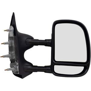PartsFlow Manual Right Side Door Mirror For 2002-2016 Ford E-350 Super Duty/ E-150/ E-250/ Econoline Van/ Econoline/ E-150 Club Wagon/ E-350 Club Wagon/ E-150 Econoline Club Wagon/ E-250 Econoline