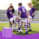 DechoPak Purple Gift Bags, 50Pack 8x4.4x10 Inch Light Purple Paper Gift Bags with Handles, Gift Bag Bulk Medium Party Favor Goodie Bag for Kids Birthday Wedding Valentine's Christmas Retail Business