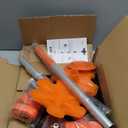 Boat Cover Support Poles 2 Pack,Height Adjustable Aluminum Support Pole with Non-Slip Rubber Base,Boat Cover Support to Prevent Rain/Snow from Accumulating,Including Webbing Straps (Orange)