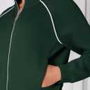 PRETTYGARDEN Womens 2 Piece Outfits Sweatsuits 2026 Fall Full Zip Sweatshirts Workout Pants Matching Lounge Sets Tracksuits (Green, S)