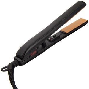 CHI Tourmaline Ceramic Mini Flat Iron, Hair Straightener For An Even & Smooth Finish, Dual Voltage, 0.75" Iron (Black)