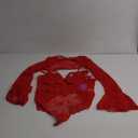 Avidlove Women Lace Bodysuit with Crop Top Sexy Going Out Bodysuit Floral Lace Lingerie Set Sexy Rave Outfits
 Red L