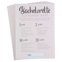 Juvale Bachelorette Party Games - 50-Pack Bar Scavenger Hunt Drinking Game and Dares, Fun Novelty Cards for Girls Night Out, Bachelorette Party Supplies, 5 x 7 Inches