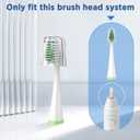 Replacement Brush Heads for AquaSonic Duo Series & Home Dental Center Sonic Electric Toothbrush,Travel Covers, Black and White
