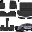 Floor Mats Compatible with 2020-2025 Kia Telluride,All Weather TPE Car Floor Liners Custom Fit for Kia Telluride Accessories,3 Rows Floor Mats & Backrest mats & Trunk mat for Kia Telluride