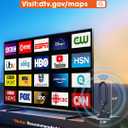 WUMINGLU TV Antenna for Smart TV Indoor 2025 4K Digital HDTV Up to 380 Miles Long Range Local Channels Indoor Outdoor (Black)