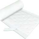 BXI Double Noise Blocker Pipe Sound Proof Foam, 39.4 X 13.4 X 0.3 inch Acoustic Foam Rubber Sound Deadening Material, Sound Dampening Acoustic Panels for HVAC, Machine, Window, Wall, Door (Pure White)