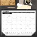 AT-A-GLANCE 2027 Desk Pad Calendar, Monthly Desk Wall Planner, 21.75" x 17", Ruled Blocks (SK240027), White, Pack of 1