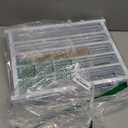 BFNN Free Standing Dog Gate, 16.5" High Short Pet Gate for Stairs and Doorways, Up to 48" Wide Foldable Puppy Fence, Indoor & Outdoor Use, No Drilling and No Assembly, for Small & Toy Dogs, White