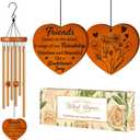 Best Friend Birthday Gifts for Women, Ideas Friendship Gifts for Women, Unique Wind Chimes for BFF, Soul Sister, Unique Outdoor Garden Decor for Female