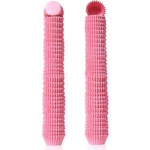 1000pcs Mini Cupcake Liners for Baking 1inch Muffin Liners Small Truffles Chocolate Cupcake Wrappers Small Candy Paper Cup Making Supplies for Wedding Birthday Holiday Party Baby Shower,Pink