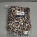 TYNORA Womens Sequin Jackets Long Sleeve Open Front Coat Glitter Short Blazer Casual Coat Party Club, Medium, Leopard