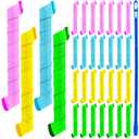 Wave Curlers Kit for Hair Supplies - 42 Spiral Curling Rods, No Heat Hair Styling with 40 Rollers and 2 Hooks (11.8 Inch)