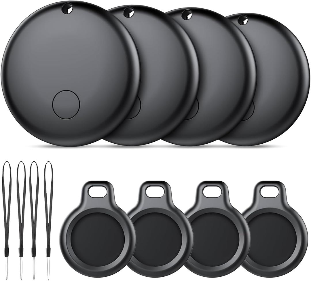 Android Air Tracker 4 Pack, Bluetooth Tracker Tags, Work with Google Find My Device App (Android Only), Smart Tags for Luggage, Wallet, Vehicles, Keys (Not for iOS)
