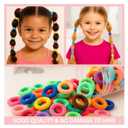 2 x 500 Pcs Baby Hair Ties for Toddlers and Girls, Soft Elastic Ponytail Holders, Kids Seamless Hair Bands for All Hair Types, 16 Colors
