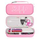 BOVKE Stethoscope Case for 3M Littmann Classic III Monitoring/Lightweight II S.E/Cardiology IV Diagnostic/MDF Acoustica Stethoscopes, Mesh Pocket for Doctor & Nurse Accessories, Pearl Pink