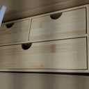 Bamboo Desk Drawer Organizer, Large Desktop Organizer with Drawers Tabletop Storage Organization Box for Office Home Toiletries Supplies Vanity, No Assembly Required (L-3 Drawers)