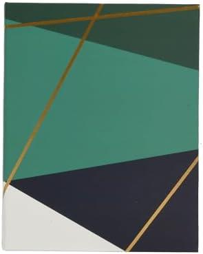 New View Gifts Geometric Design, Green and Blue Weld Bound Photo Album, 52 Pages (208 Photos) 2Pcs